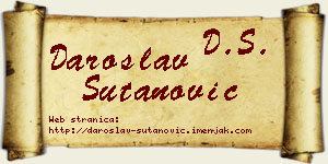 Daroslav Šutanović vizit kartica